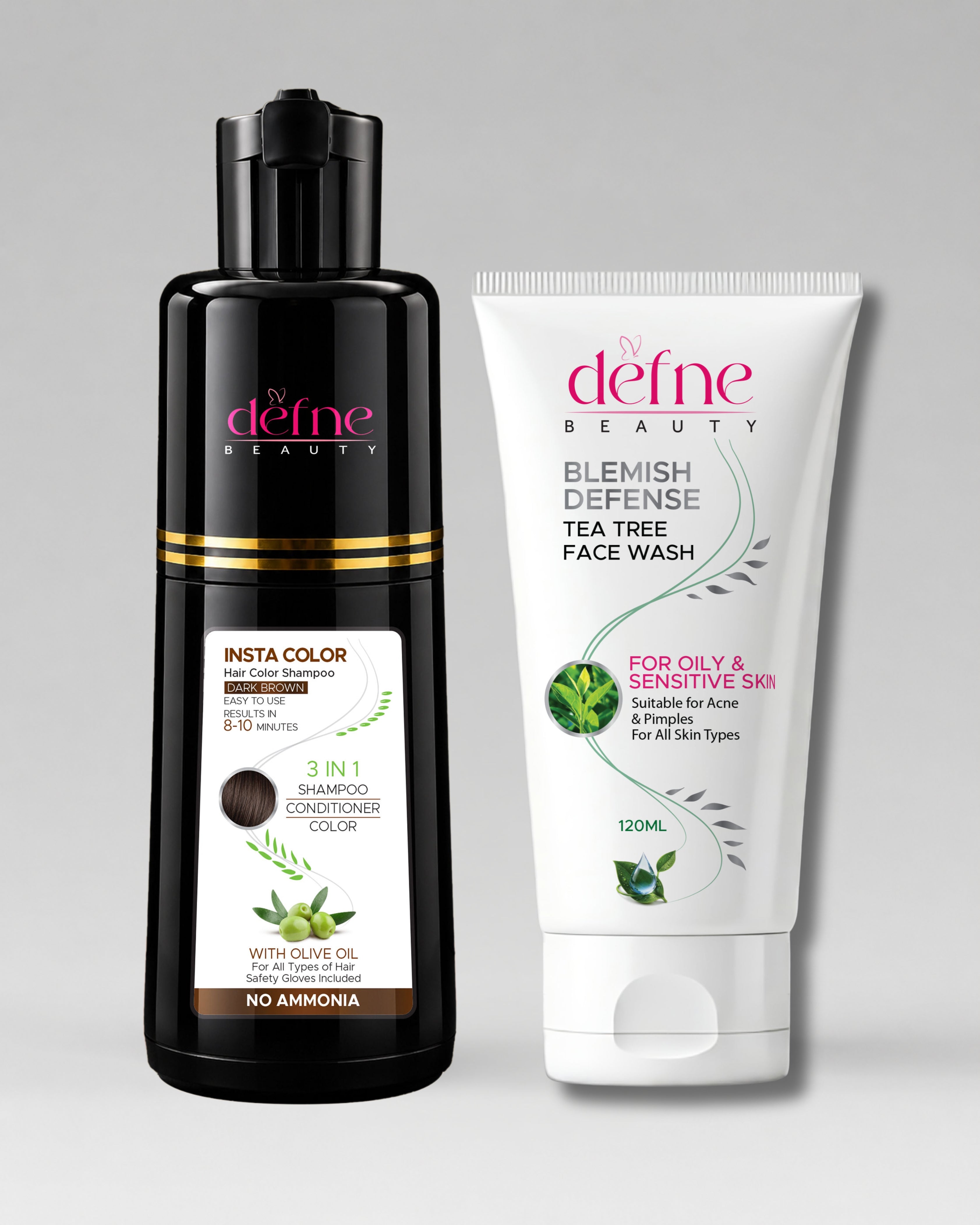 Defne Beauty Hair Color & Clear Skin Essentials Duo